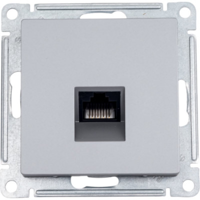Компьютерная розетка Systeme Electric AtlasDesign Сталь RJ45, механизм SE ATN000983
