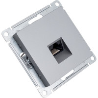 Компьютерная розетка Systeme Electric AtlasDesign Сталь RJ45, механизм SE ATN000983