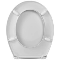 Сиденье Cedo Kinara дюропласт, пластиковое крепление, с эксцентриком, белое 532857