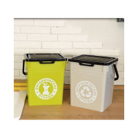 Контейнер для мусора Бытпласт 23.5x21x25.2 см, 8 л, светло-бежевый 434236834