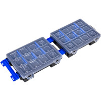 Органайзер для мелочей IDEA двойной ТВИН с перемычками синий М 2959