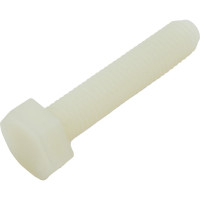 Болт с шестигранной головкой DINFIX DIN 933, полная резьба, полиамид (пластик), М10x50, 10 шт. 00-00001579