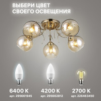 Люстра RITTER Modern 06650/5 5хE27, золото 52542 4