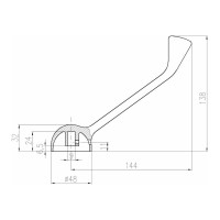 Удлиненная ручка RavSlezak KR3507
