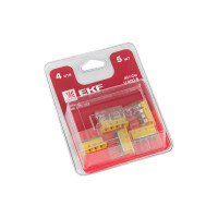 Строительно-монтажная клемма EKF СМК 2273-244 с пастой 4 отверстия 0,5-2.5 мм2 блистер 5шт. PROxima plc-smk-2273-244b