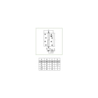 Петля Amig латунь 1007-60x60 (D)
