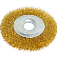 Щетка дисковая для УШМ (125x22.2 мм; латунированная проволока) Кратон 1 11 02 019