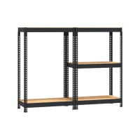 Стеллаж Металл-Завод MZ-PROFIL 5 RAL9011 на заклепках 180х90х40х5