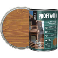 Алкидный антисептик PROFIWOOD (лаковый; тонирующий; атмосферостойкий; тик; 0.75 л; 0.7 кг) 67035