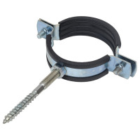 Сантехнический хомут РемоКолор шпилька + дюбель, 2, диаметр 60-64 мм 47-5-050