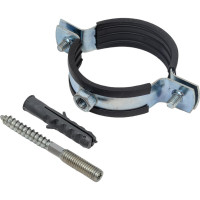 Сантехнический хомут РемоКолор шпилька + дюбель, 2, диаметр 60-64 мм 47-5-050