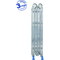 Четырёхсекционная алюминиевая лестница-трансформер Капитан 4x4 ступеней 70404