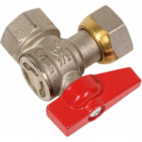 Шаровой кран MVI полнопроходной угловой, с накидной гайкой 3/4", внутренняя-внутренняя BV.532.05