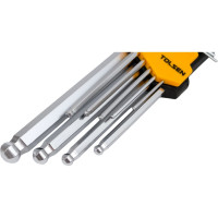 Набор шестигранников TOLSEN 9 предметов, с шаром, средний 20053