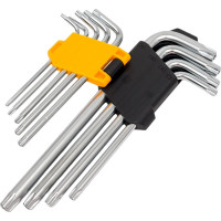 Набор шестигранников TOLSEN 9 предметов TORX средний 20056