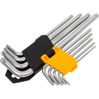 Набор шестигранников TOLSEN 9 предметов TORX средний 20056