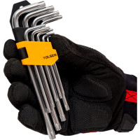 Набор шестигранников TOLSEN 9 предметов TORX средний 20056