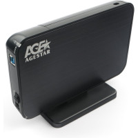 Внешний корпус AgeStar USB 3.0 3.5" SATAIII, черный, 3UB3A8-6G (BLACK)