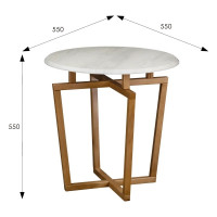 Журнальный стол Мебелик Рилле 440 пленка, дуб дымчатый, бук 7600