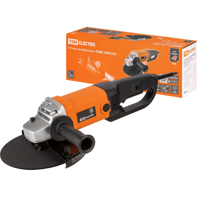 Угловая шлифмашина TDM ELECTRIC 1800 Вт, диск 230 мм, 6500 об/мин Рубин SQ1080-0107
