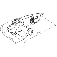 Угловая шлифмашина TDM ELECTRIC 1800 Вт, диск 230 мм, 6500 об/мин Рубин SQ1080-0107