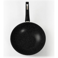 Сковорода ВОК Мечта АП Гранит black 28 см, со съемной ручкой и стеклянной крышкой с078802