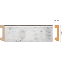 Плинтус напольный Decomaster D234-79ДМ 58x16x2400мм D234-79 ДМ
