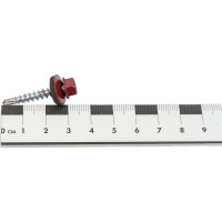 Кровельный саморез КРЕП-КОМП 4,8x29, RAL3005, красное вино, 250 шт. ск293005кф