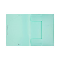 Папка Attache Акварель на резинках А4 20 мм пластик до 150 листов бирюзовая, толщина обложки 0.35 мм 1429412