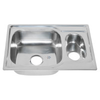 Мойка MELANA 6950S U 0,6/160 1,5-я чаша, врезная, прямоугольная с сифоном 227S t 10