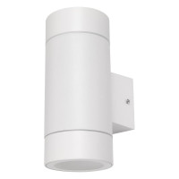 Cадово-парковый фасадный светильник General Lighting Systems двойной GX53, 205х140х90мм, металл, белый IP65 GWL-2GX53-M-IP65 661132