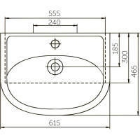 Умывальник 1Marka Уют 600 У17525