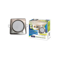 Встраиваемый светильник General Lighting Systems без подсветки GX53, 107х38мм, квадрат объемный, сатин-никель, IP20 GCL-GX53-H38-SN 661202