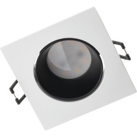 Встраиваемый потолочный светильник RITTER Artin скрытая лампа 90x90x30 монтажное отверстие 75x75 GU5.3 алюминий, белый/черный 51430 5