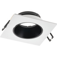 Встраиваемый потолочный светильник RITTER Artin скрытая лампа 90x90x30 монтажное отверстие 75x75 GU5.3 алюминий, белый/черный 51430 5