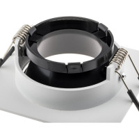 Встраиваемый потолочный светильник RITTER Artin скрытая лампа 90x90x30 монтажное отверстие 75x75 GU5.3 алюминий, белый/черный 51430 5