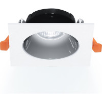 Встраиваемый потолочный светильник RITTER Artin скрытая лампа 90x90x30 монтажное отверстие 75x75 GU5.3 алюминий, белый/черный 51430 5