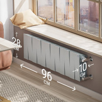 Радиатор Royal Thermo PianoForte 200 /Silver Satin - 12 секц. НС-1346021
