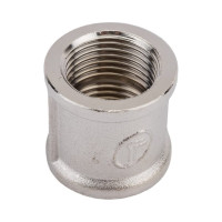 Прямая муфта DOUBLE-LIN резьбовая латунная никелированная 1" LL6019 (1")