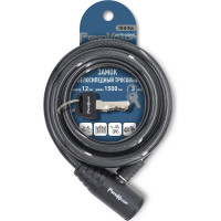 Велосипедный тросовый замок РемоКолор 3 ключа, 12x1500 мм 70-0-944