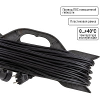 Силовой удлинитель-шнур на рамке TDM ELECTRIC народный ПВС 2200 Вт без заземления, 20м, штепсельное гнездо SQ1307-0307