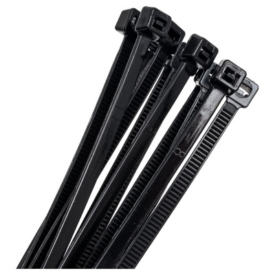 Кабельные стяжки хомуты Airline 3,6х300 мм, пластиковые, черные, 10 шт. ACT-N-25