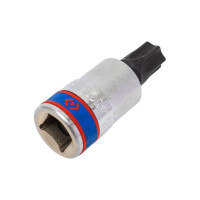 Насадка-бита торцевая с отверстием Torx T60, 60 мм, 1/2" KING TONY 402760