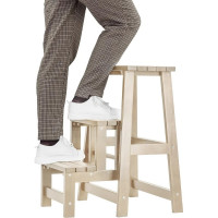 Табурет-стремянка Мебелик лак 7574