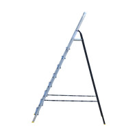 Комбинированная усиленная стремянка Алюмет 9 ступеней АМS7809