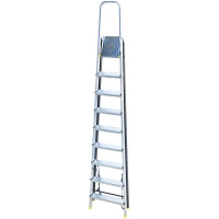 Комбинированная усиленная стремянка Алюмет 9 ступеней АМS7809