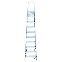 Комбинированная усиленная стремянка Алюмет 9 ступеней АМS7809