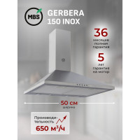 Кухонная вытяжка MBS GERBERA 150 INOX 4782