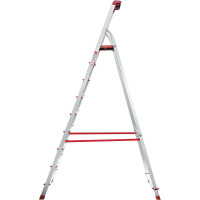 Профессиональная стремянка Новая Высота NV3115, 1x10 ступеней 80 мм, органайзер, 2К башмаки, Max нагр. 180 кг, 3115110