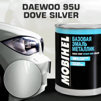 Базовая эмаль MOBIHEL металлик, DAEWOO 95U dove silver, 1 л 47085502